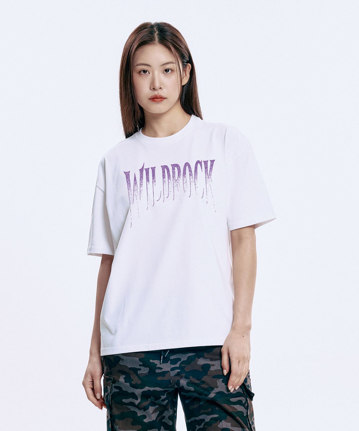와일드락(WILDROCK) Dripping Wildrock Cool cotton Overfit half T-shirts