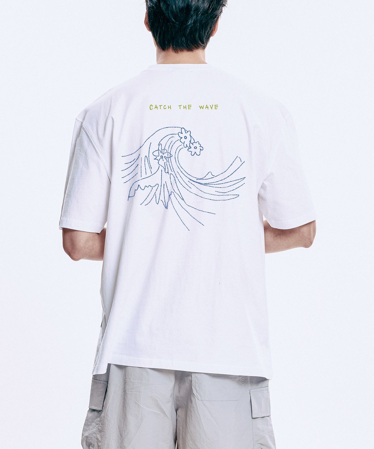 와일드락(WILDROCK) Catch the Wave Cool cotton Overfit half T-shirts