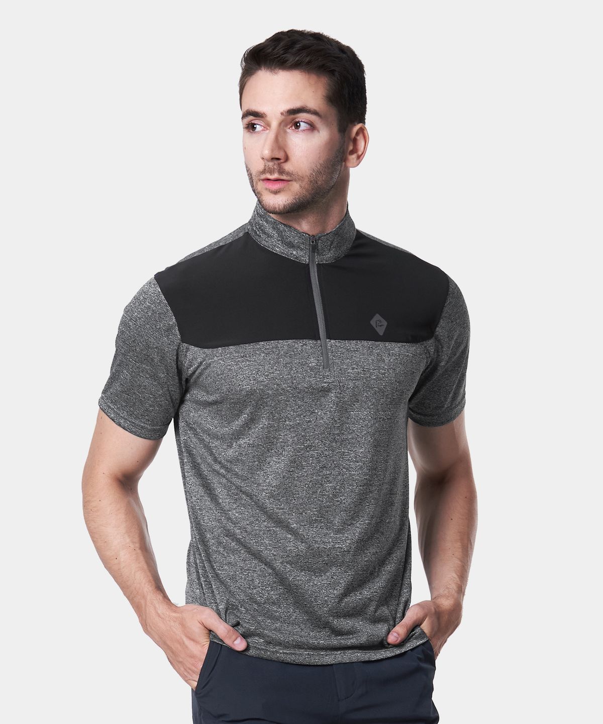 엑스트라스포티(EXTRASPORTY) 쿨쉐어 남성 시원한 반팔 집업 티셔츠 4 Colors