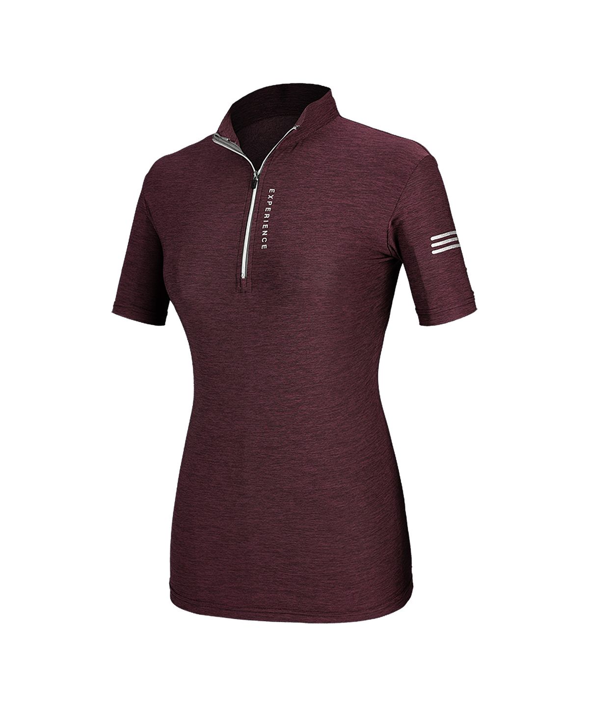 엑스트라스포티(EXTRASPORTY) 라인라이트 여성 멜란지 집업 반팔티셔츠 4 Colors