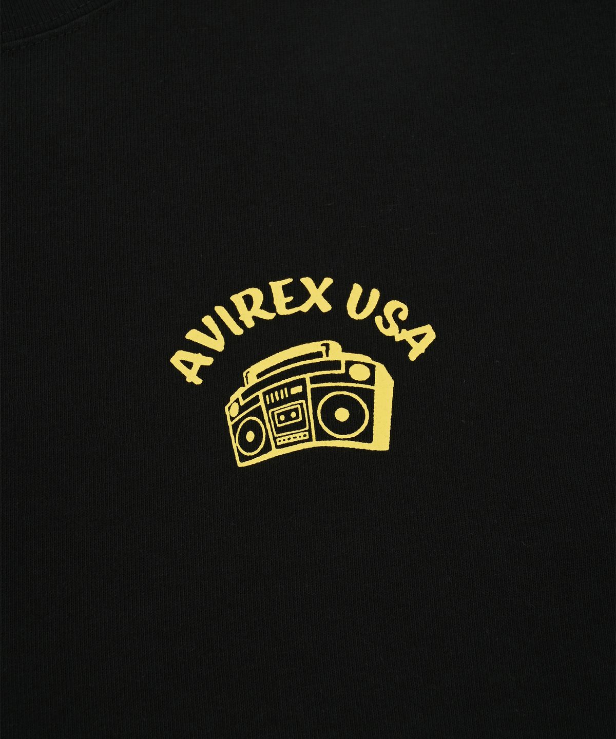 아비렉스(AVIREX) 포밍 프린트 티셔츠 / 7835134032 블랙