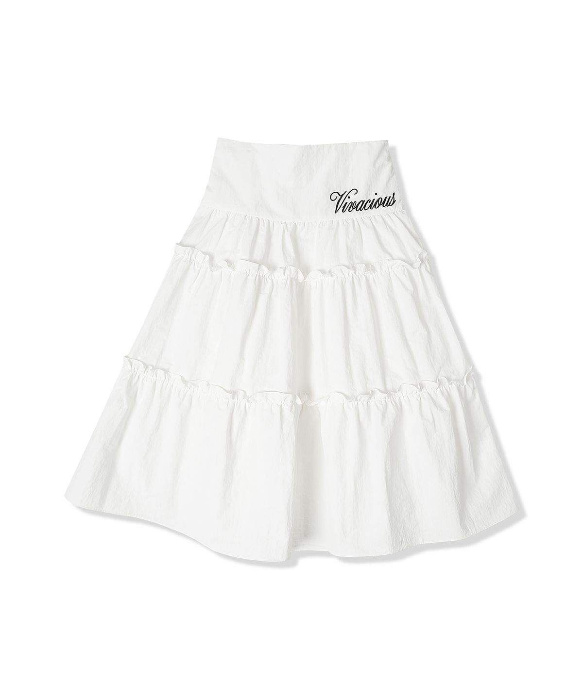 비바셔스(VIVACIOUS) Claudia Taslan Kang Kang Skirt WHITE