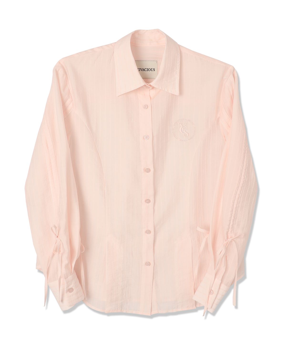 비바셔스(VIVACIOUS) Citrus Shirring Point Shirt PINK