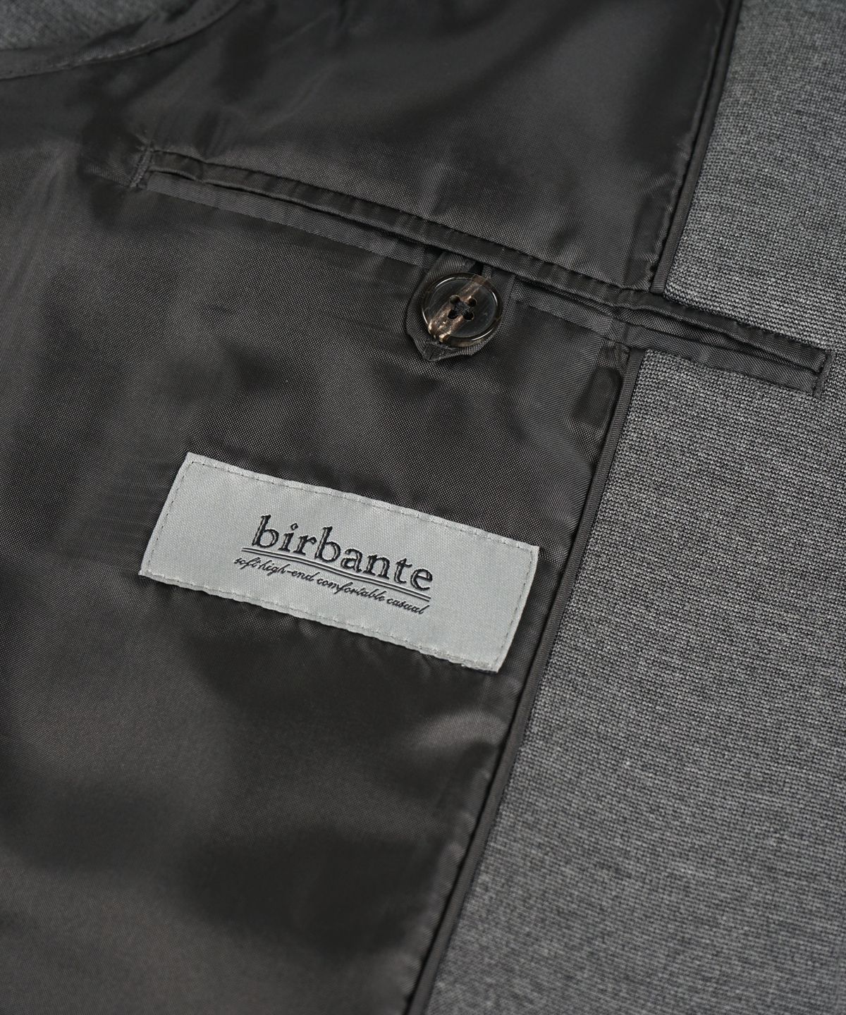 비르반테(BIRBANTE) 데일리 저지 셋업 블레이저 자켓 - 차콜