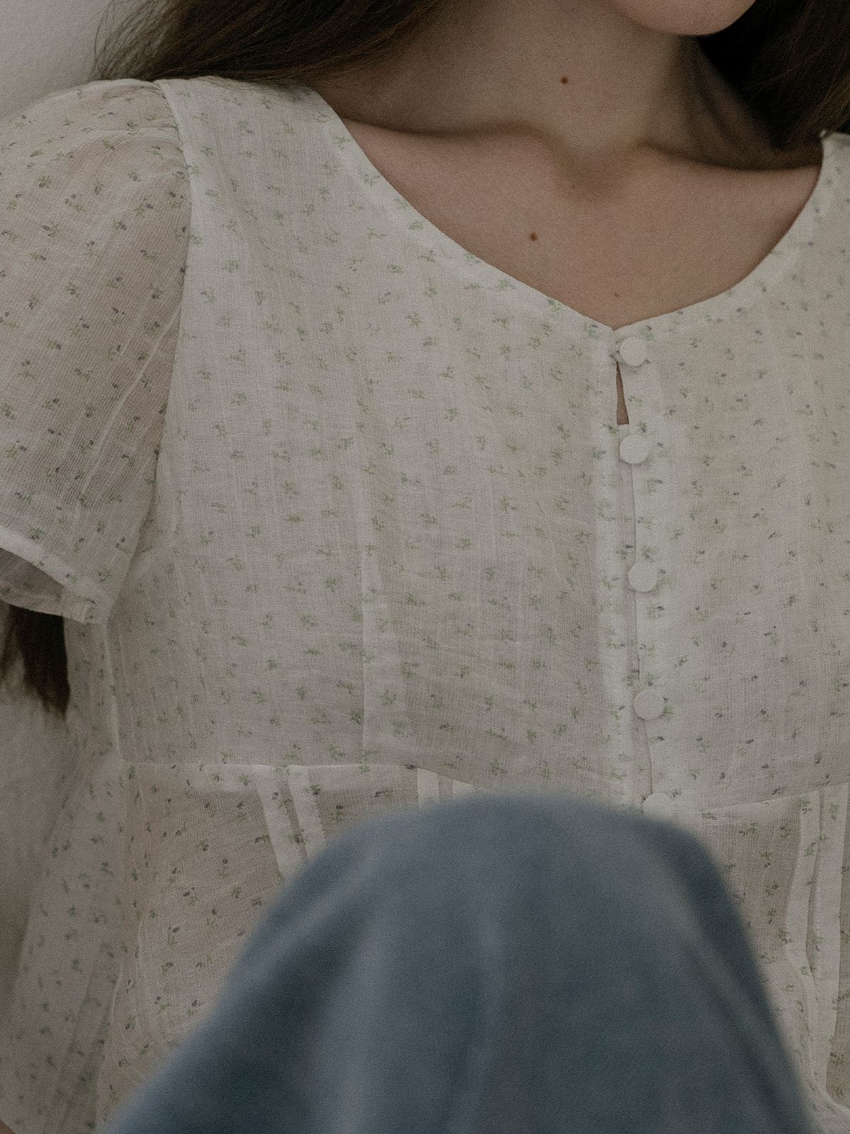 프리버07(FRIVER07) Floral print blouse [FRSP02BL05]_White