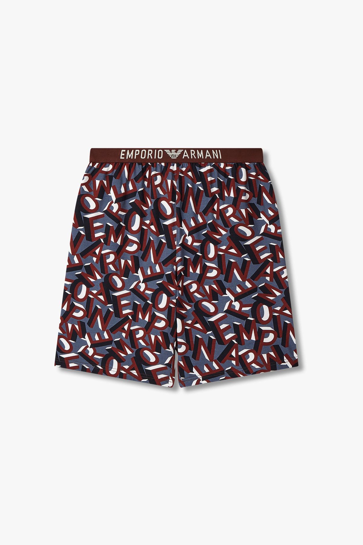 엠포리오 아르마니 언더웨어(EMPORIO ARMANI UNDERWEAR) 남성 프론트 로고 라운지 상하의 세트_마린 08M5139006