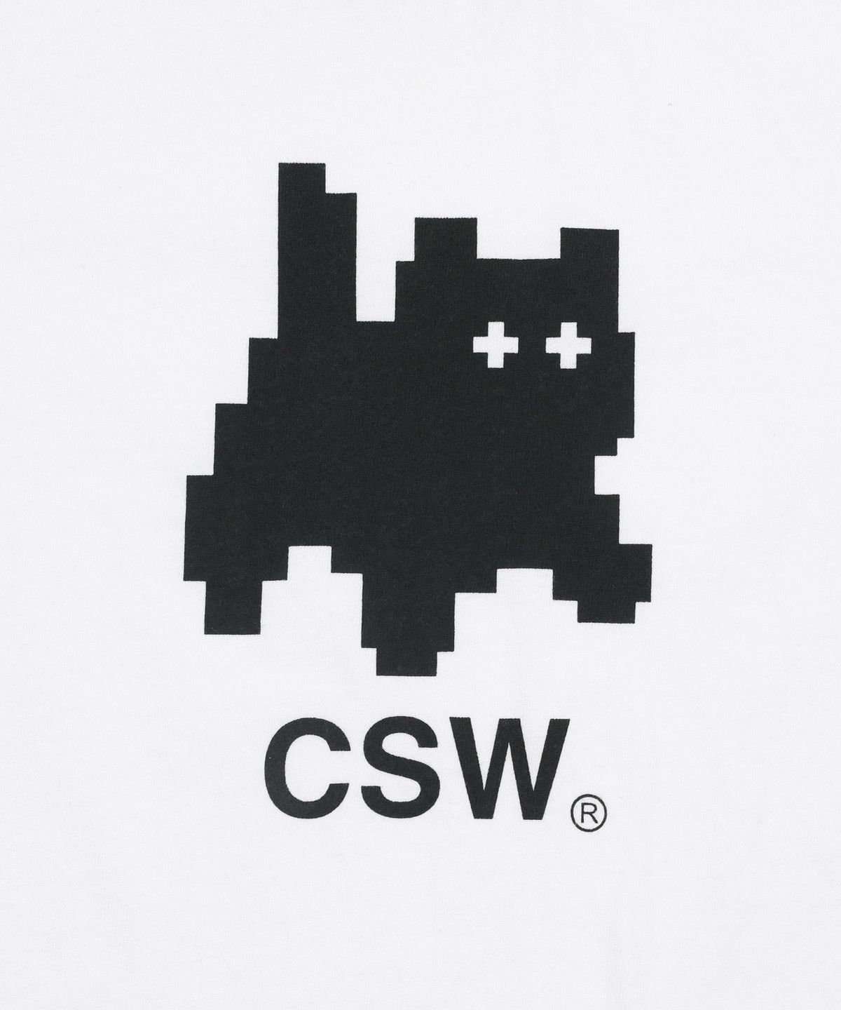 캣세이브더월드(CATSAVETHEWORLD) 멜팅 시그니처 로고 반팔 티 (2Color)