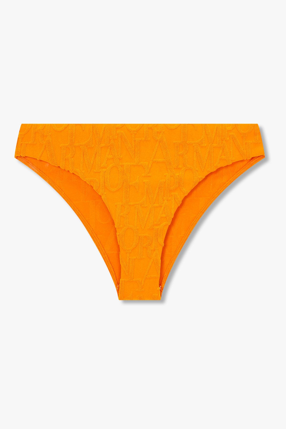 엠포리오 아르마니 언더웨어(EMPORIO ARMANI UNDERWEAR) 여성 타월링 로고 패턴 비키니 세트_오렌지 0825120502