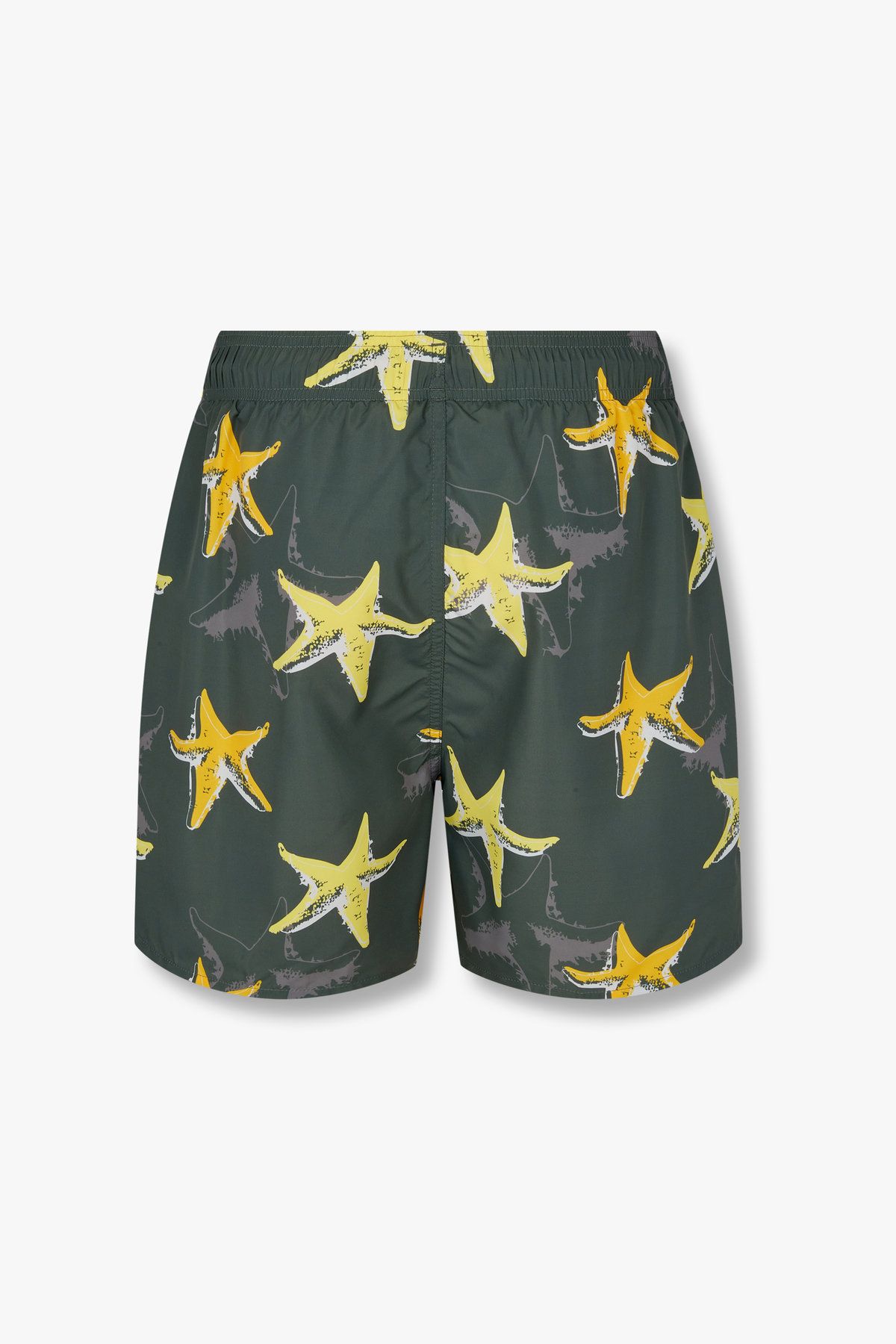 엠포리오 아르마니 언더웨어(EMPORIO ARMANI UNDERWEAR) 남성 프린트 디테일 폴리 스윔 쇼츠_그린 0815121007