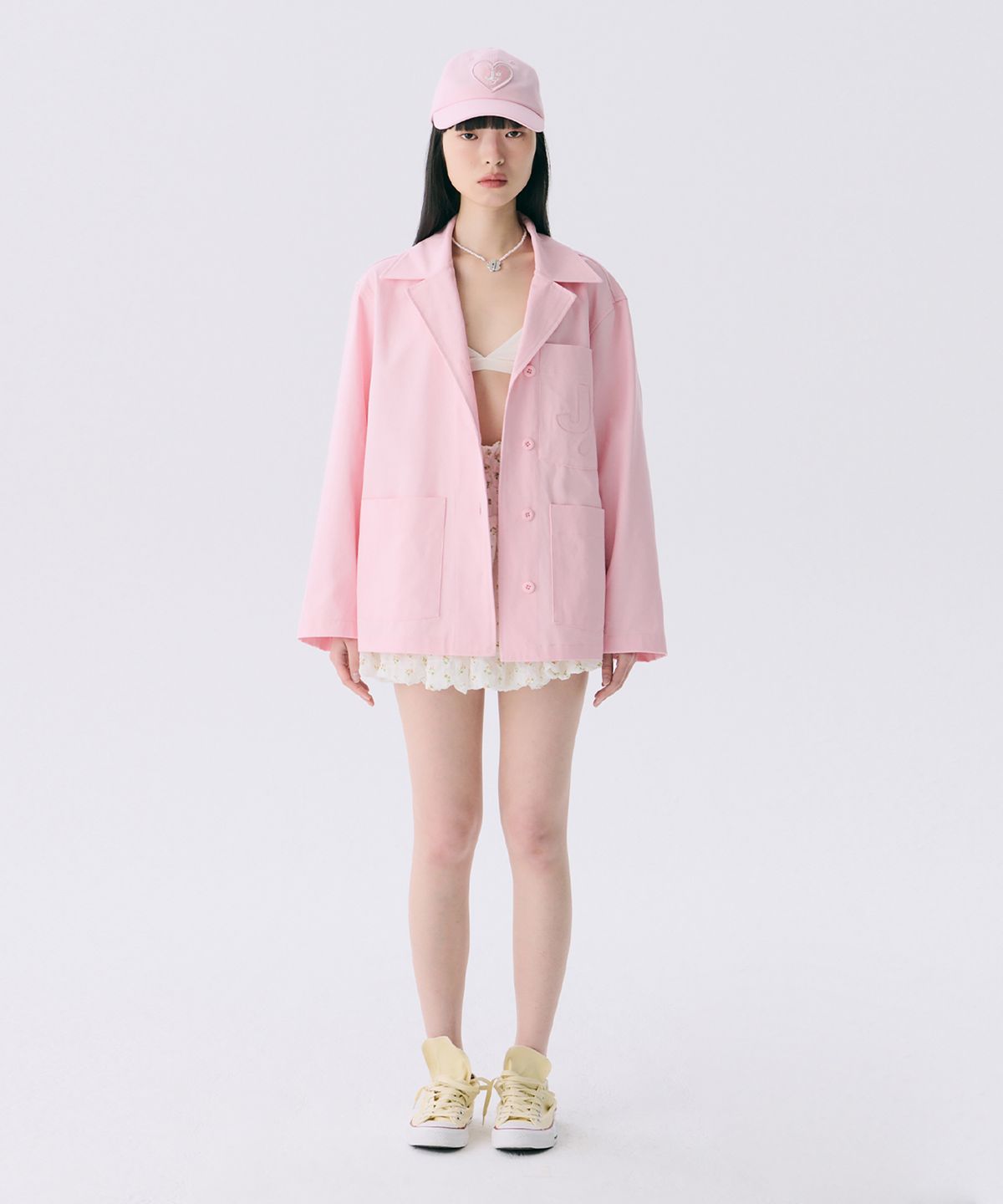 준준스페이스(JUNEJUNE SPACE) VOL12.Gardeners Jacket_Light Pink(VOL12.가드너스 자켓_라이트핑크)