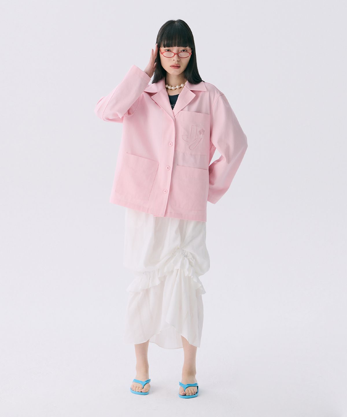 준준스페이스(JUNEJUNE SPACE) VOL12.Gardeners Jacket_Light Pink(VOL12.가드너스 자켓_라이트핑크)