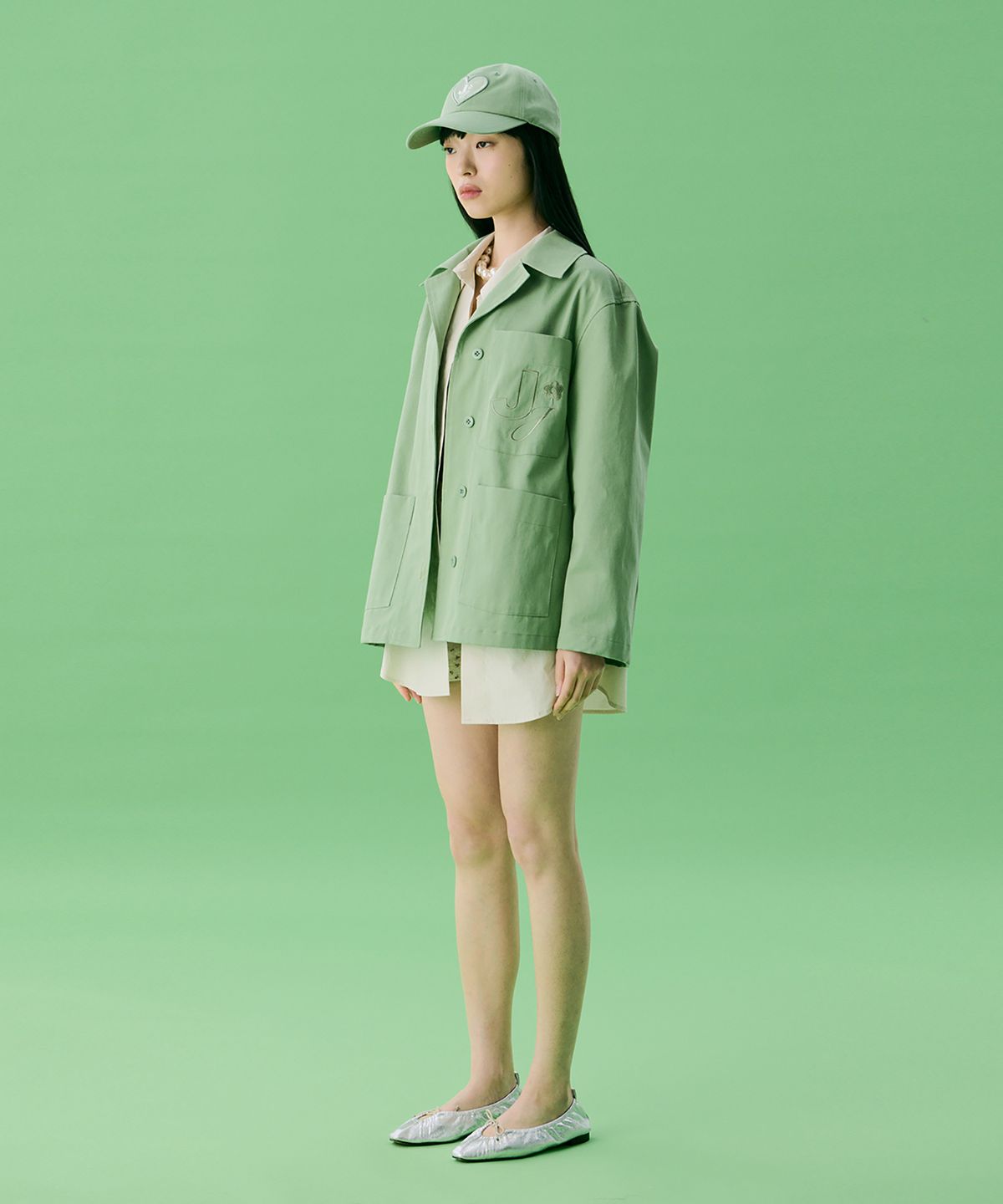 준준스페이스(JUNEJUNE SPACE) VOL12.Gardeners Jacket_Light Green(VOL12.가드너스 자켓_라이트그린)