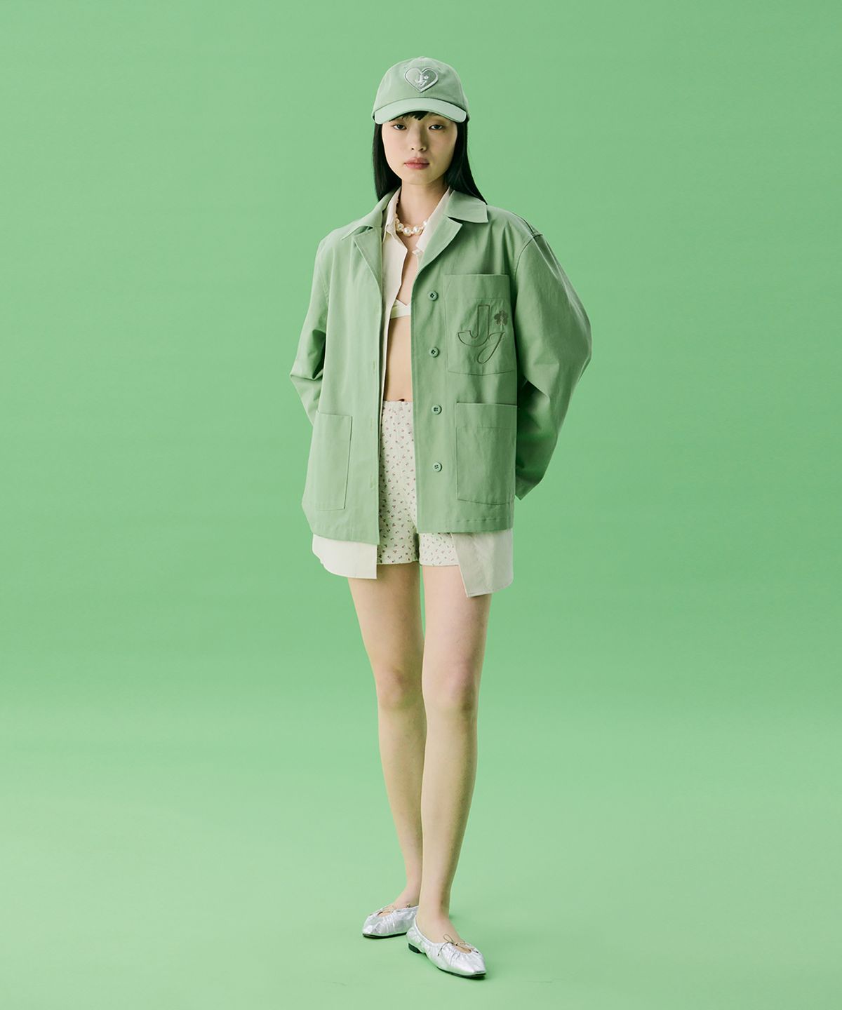 준준스페이스(JUNEJUNE SPACE) VOL12.Gardeners Jacket_Light Green(VOL12.가드너스 자켓_라이트그린)
