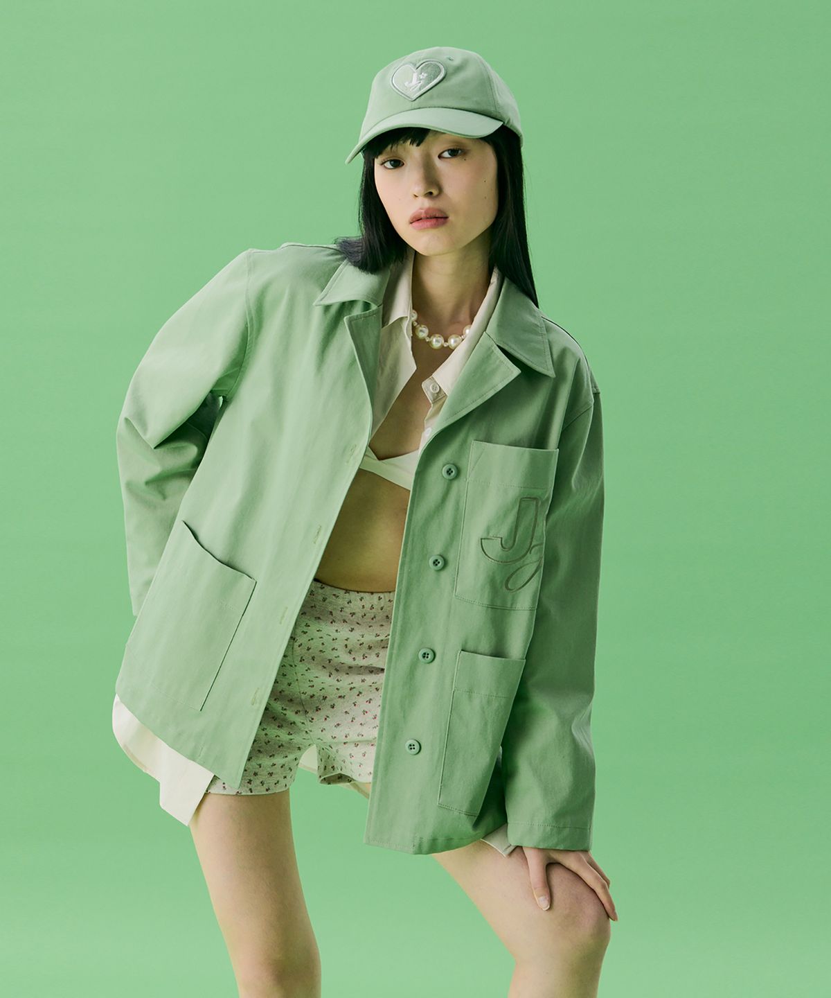 준준스페이스(JUNEJUNE SPACE) VOL12.Gardeners Jacket_Light Green(VOL12.가드너스 자켓_라이트그린)