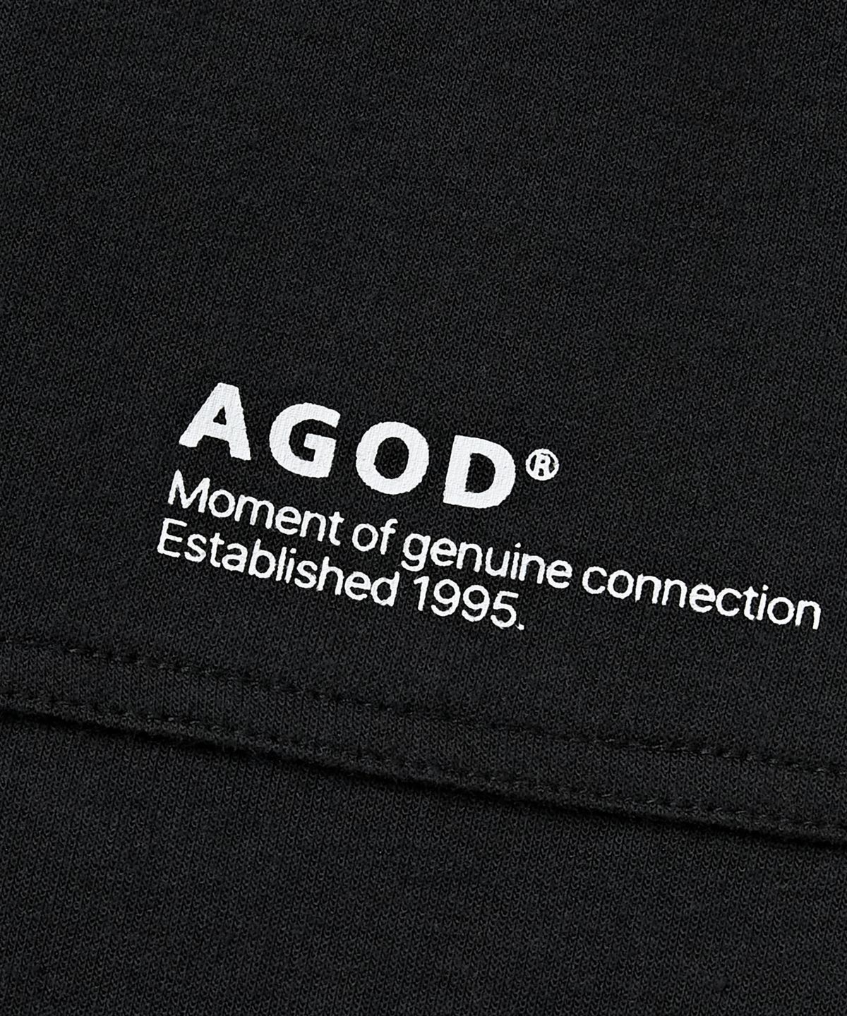 에이지오디(AGOD) 카펜터 아웃 포켓 와이드 스웨트 쇼츠 [블랙]