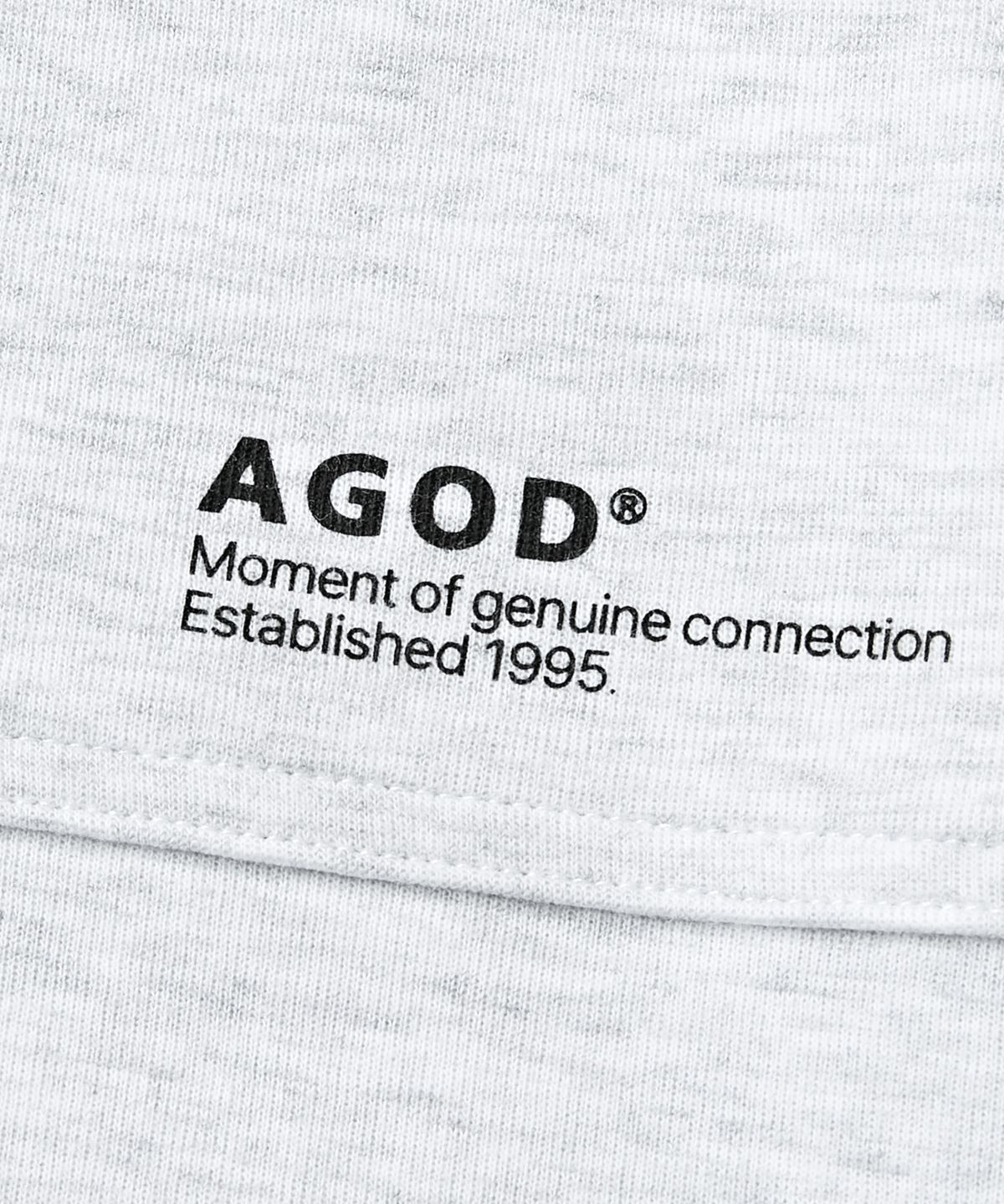 에이지오디(AGOD) 카펜터 아웃 포켓 와이드 스웨트 쇼츠 [화이트 멜란지]