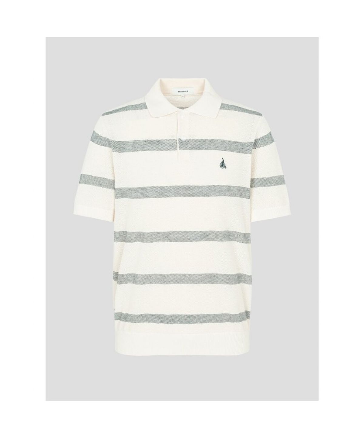 빈폴 멘(BEANPOLE MEN) 볼드 스트라이프 칼라넥 니트  아이보리 (BC5451C420)