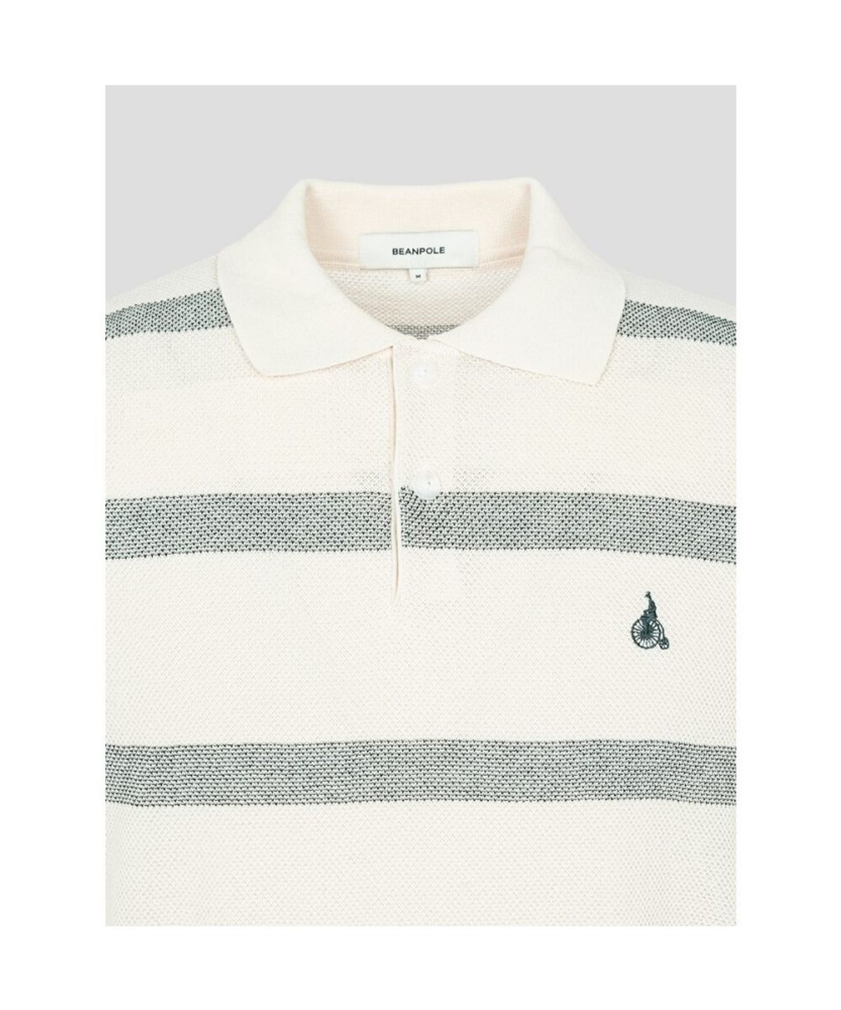 빈폴 멘(BEANPOLE MEN) 볼드 스트라이프 칼라넥 니트  아이보리 (BC5451C420)
