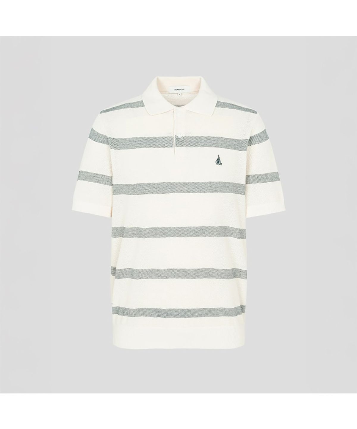 빈폴 멘(BEANPOLE MEN) 볼드 스트라이프 칼라넥 니트  아이보리 (BC5451C420)