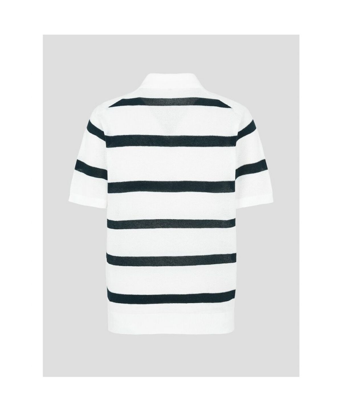 빈폴 멘(BEANPOLE MEN) 볼드 스트라이프 칼라넥 니트  화이트 (BC5451C421)