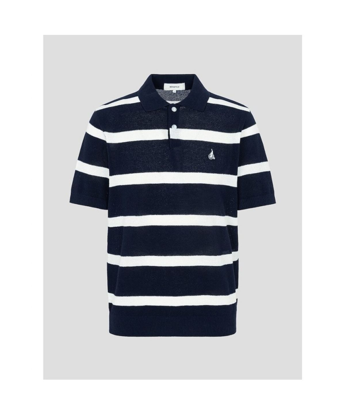 빈폴 멘(BEANPOLE MEN) 볼드 스트라이프 칼라넥 니트  네이비 (BC5451C42R)