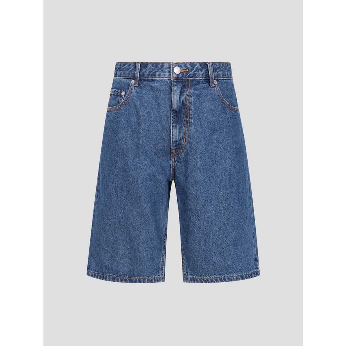 빈폴 멘(BEANPOLE MEN) 워싱 데님 하프 팬츠  블루