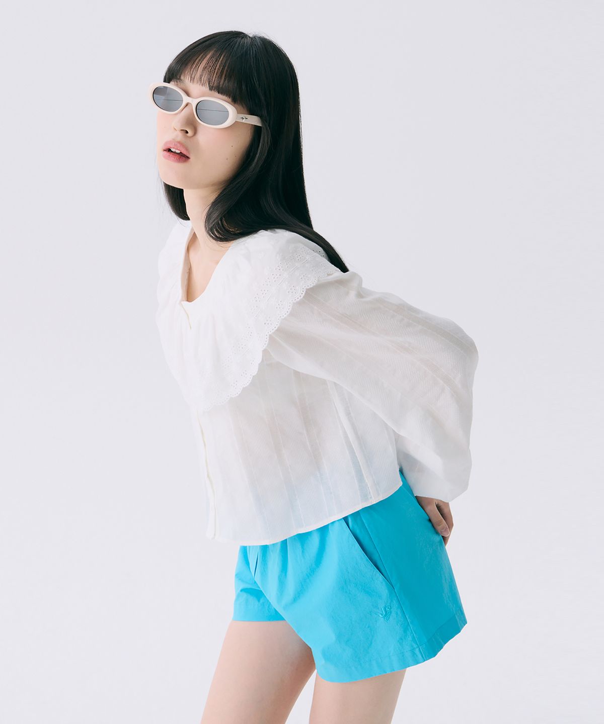 준준스페이스(JUNEJUNE SPACE) VOL12. Ruffle Blouse_White(VOL12. 러플블라우스_화이트)