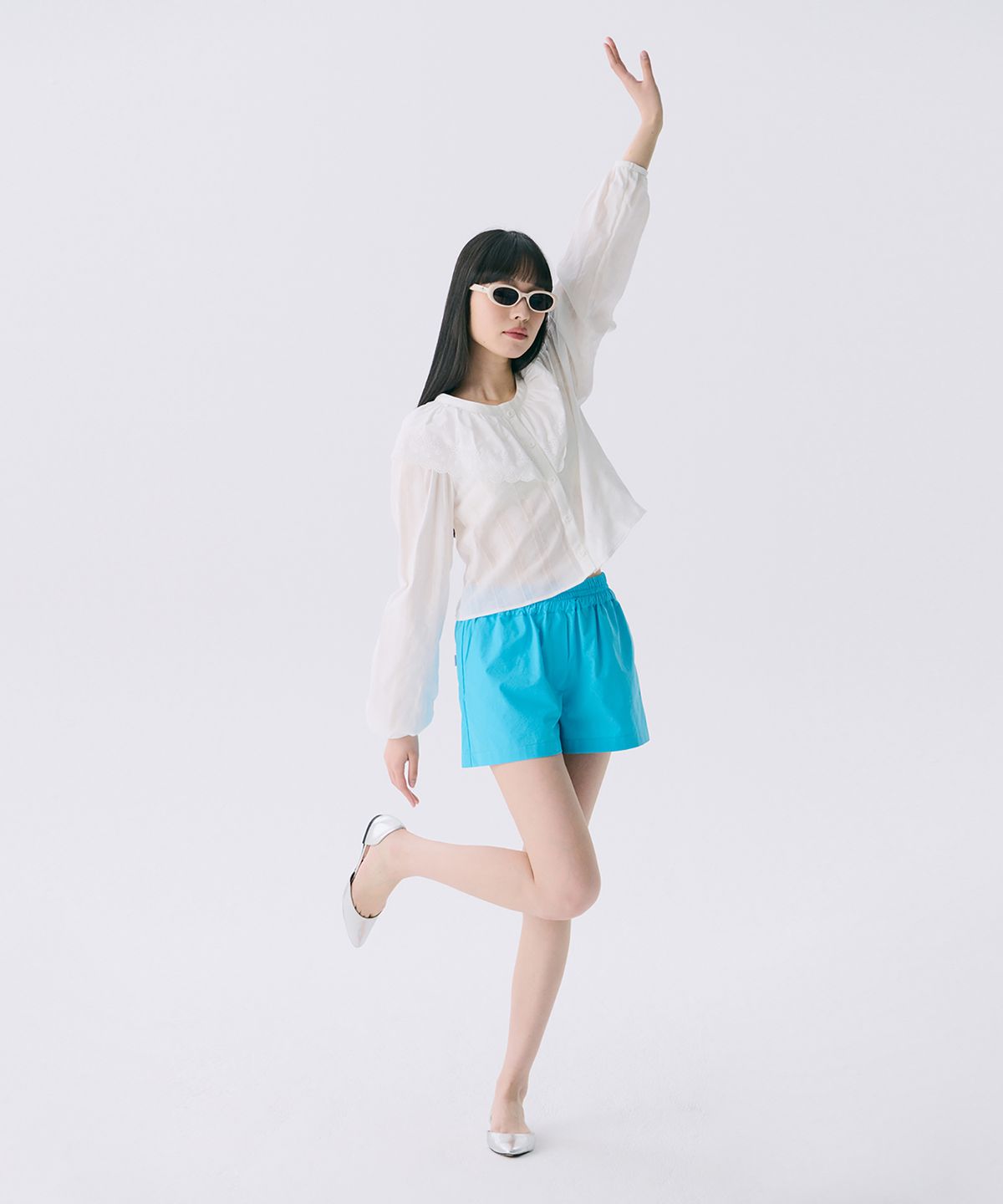 준준스페이스(JUNEJUNE SPACE) VOL12. Ruffle Blouse_White(VOL12. 러플블라우스_화이트)