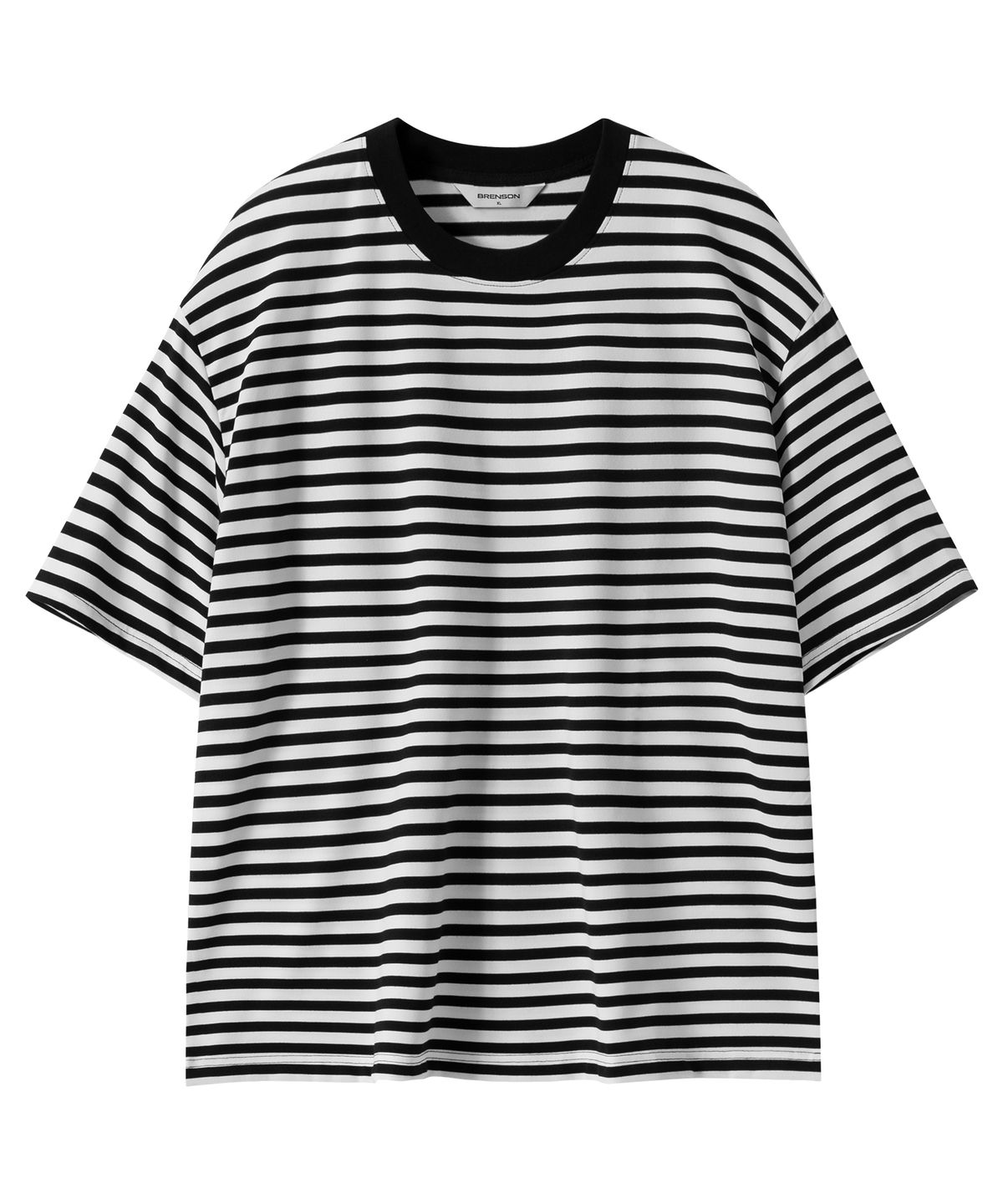 브렌슨(BRENSON) 오버핏 1:1 스트라이프 반팔티 ( 5Color )