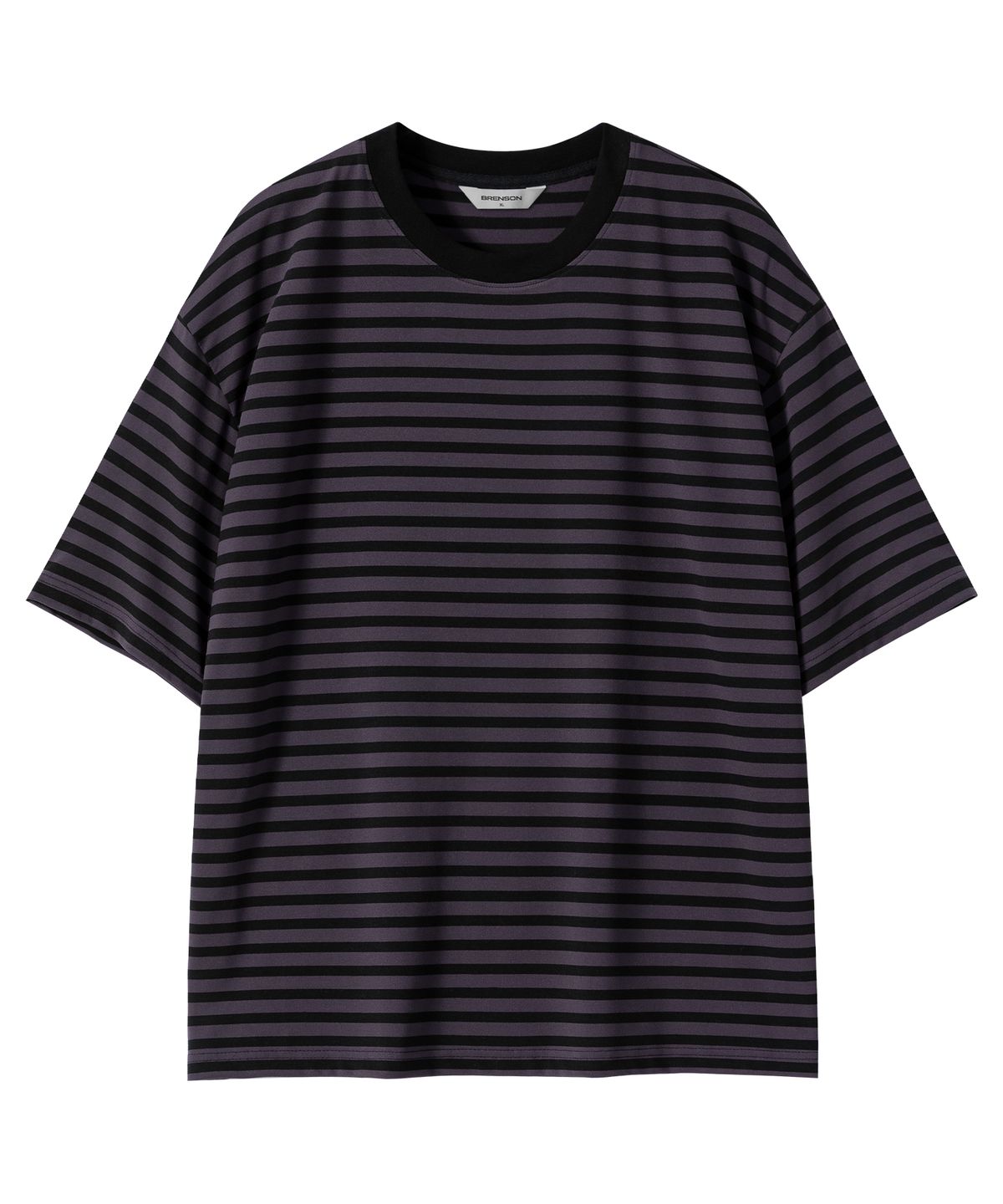 브렌슨(BRENSON) 오버핏 1:1 스트라이프 반팔티 ( 5Color )