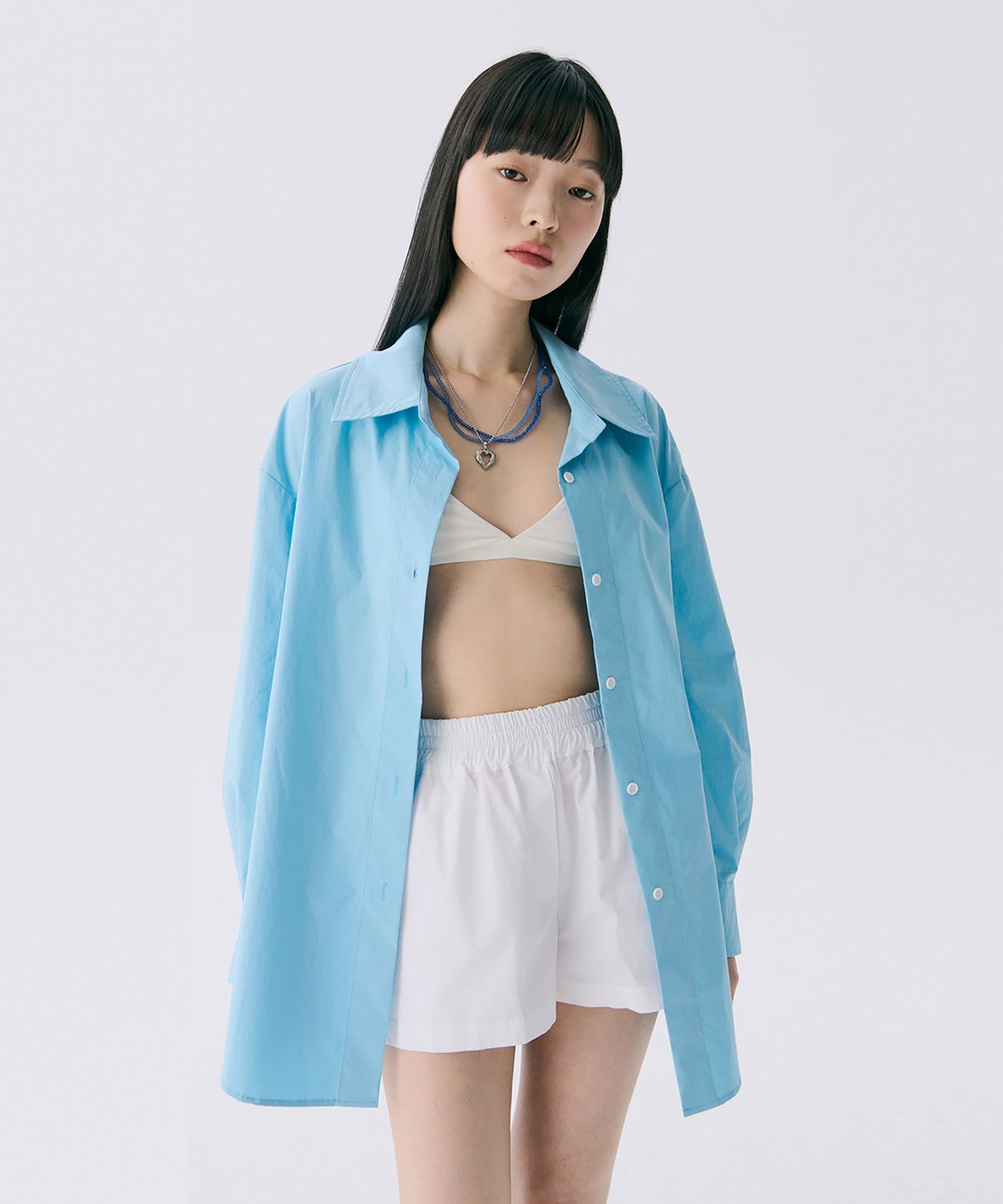 준준스페이스(JUNEJUNE SPACE) VOL12. Symbol Embroidery Solid Shirts_4Color(VOL12. 심볼 자수 솔리드 셔츠_4Color)