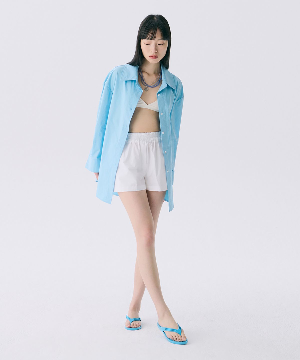 준준스페이스(JUNEJUNE SPACE) VOL12. Symbol Embroidery Solid Shirts_4Color(VOL12. 심볼 자수 솔리드 셔츠_4Color)