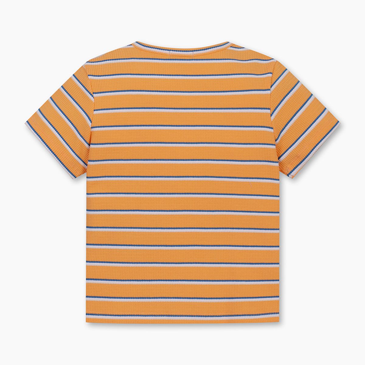 베네통키즈(BENETTONKIDS) 와플 스트라이프 티셔츠_QATS25531OR