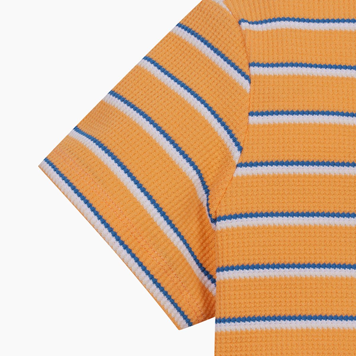 베네통키즈(BENETTONKIDS) 와플 스트라이프 티셔츠_QATS25531OR