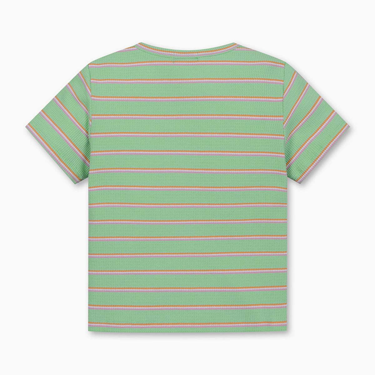 베네통키즈(BENETTONKIDS) 와플 스트라이프 티셔츠_QATS25531MT