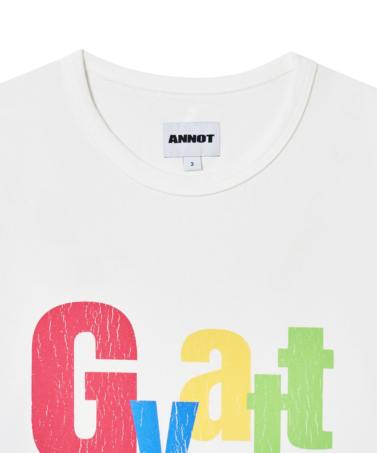 아노트(ANNOT) GYATT 워시드 티셔츠 오프 화이트