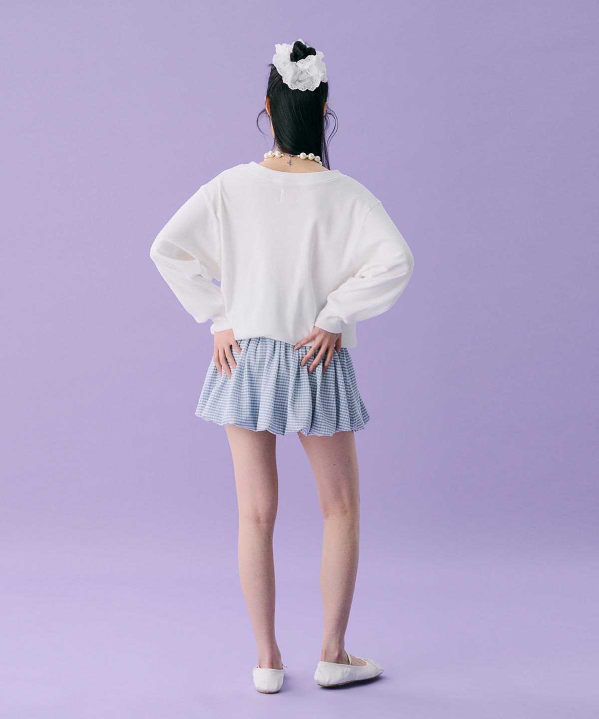 준준스페이스(JUNEJUNE SPACE) VOL12. V-neck Waffle T_Ivory(VOL12. 브이넥와플T_아이보리)
