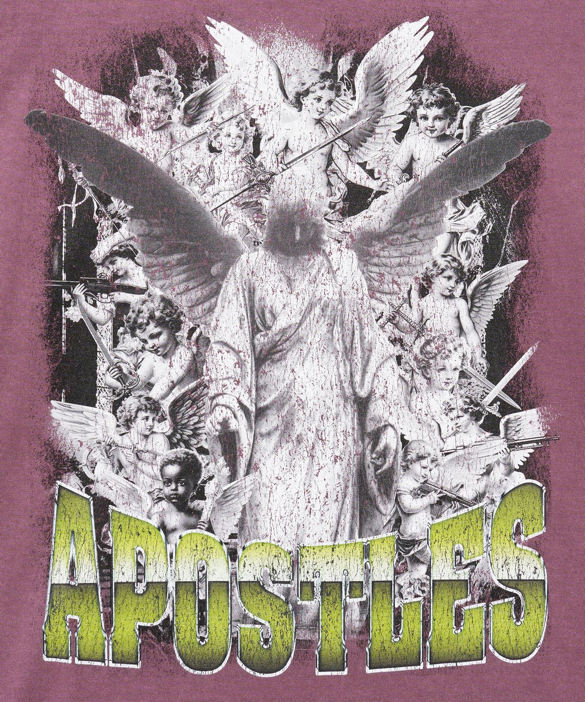 아노트(ANNOT) 12 APOSTLES 워시드 티셔츠 피그먼트 퍼플