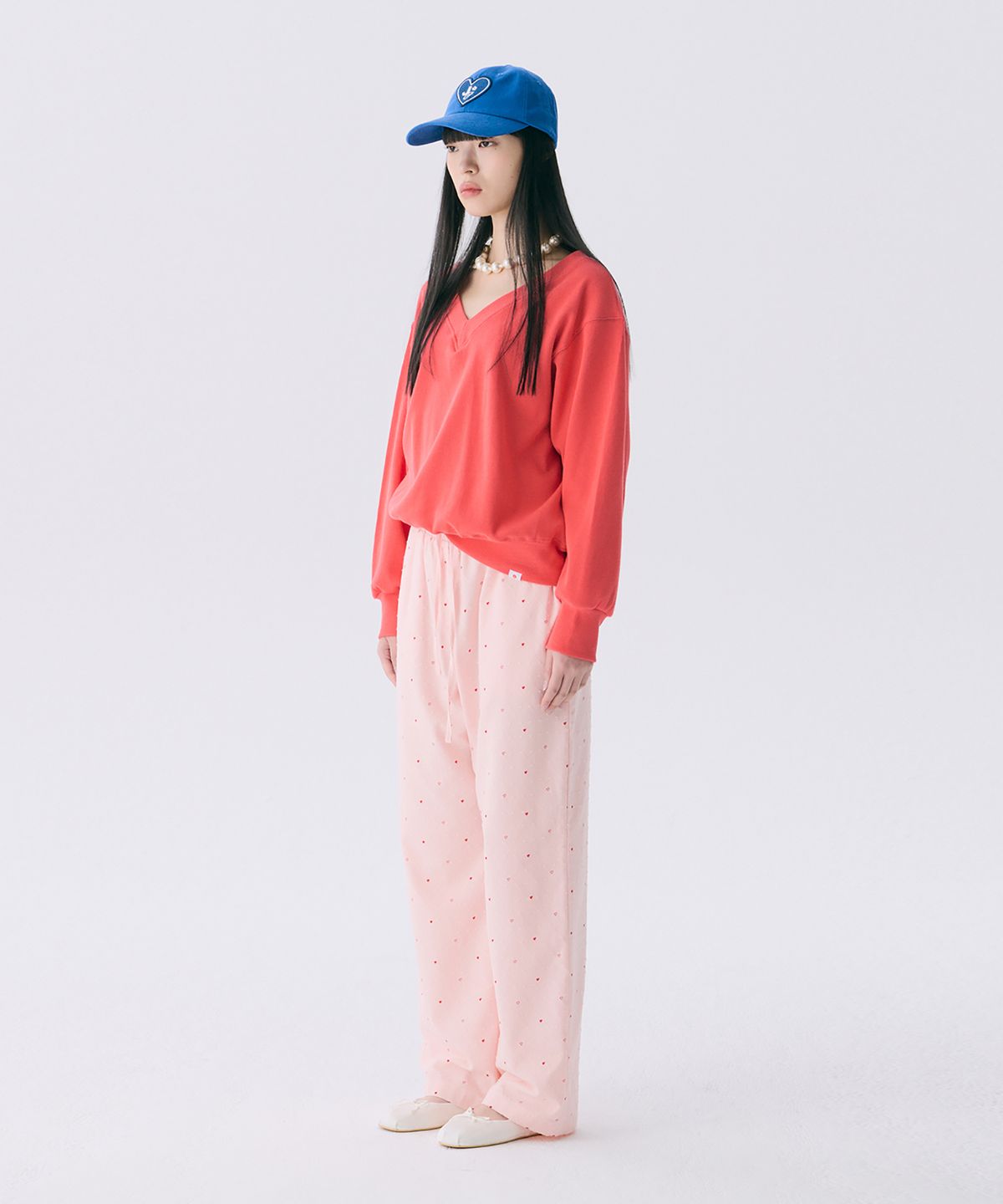 준준스페이스(JUNEJUNE SPACE) VOL12.Heart Long pants_Light Pink(VOL12.하트롱팬츠_라이트핑크)