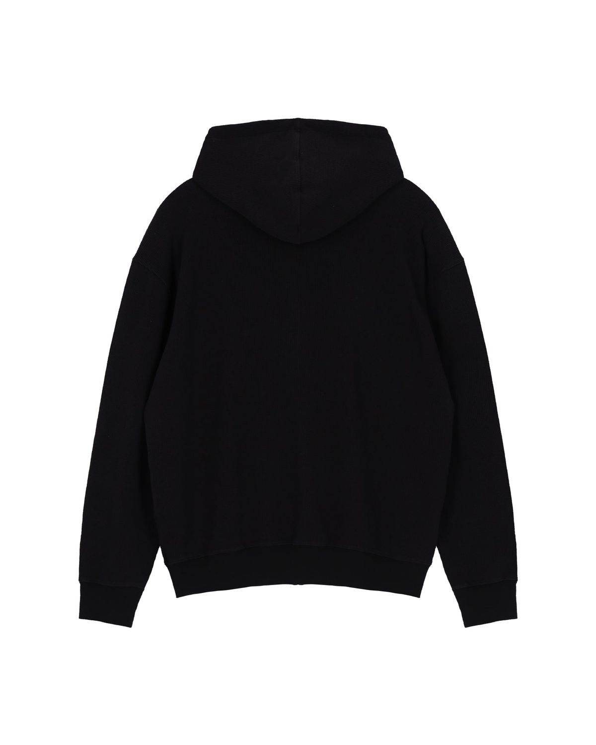 애프터매스(AFTERMATH) WAFFLE ZIP HOODIE (BLACK)