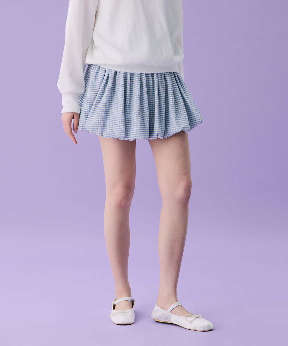 준준스페이스(JUNEJUNE SPACE) VOL12. Smocked Cloud Skirt_Pattern(VOL12. 스모크 클라우드 스커트_패턴)