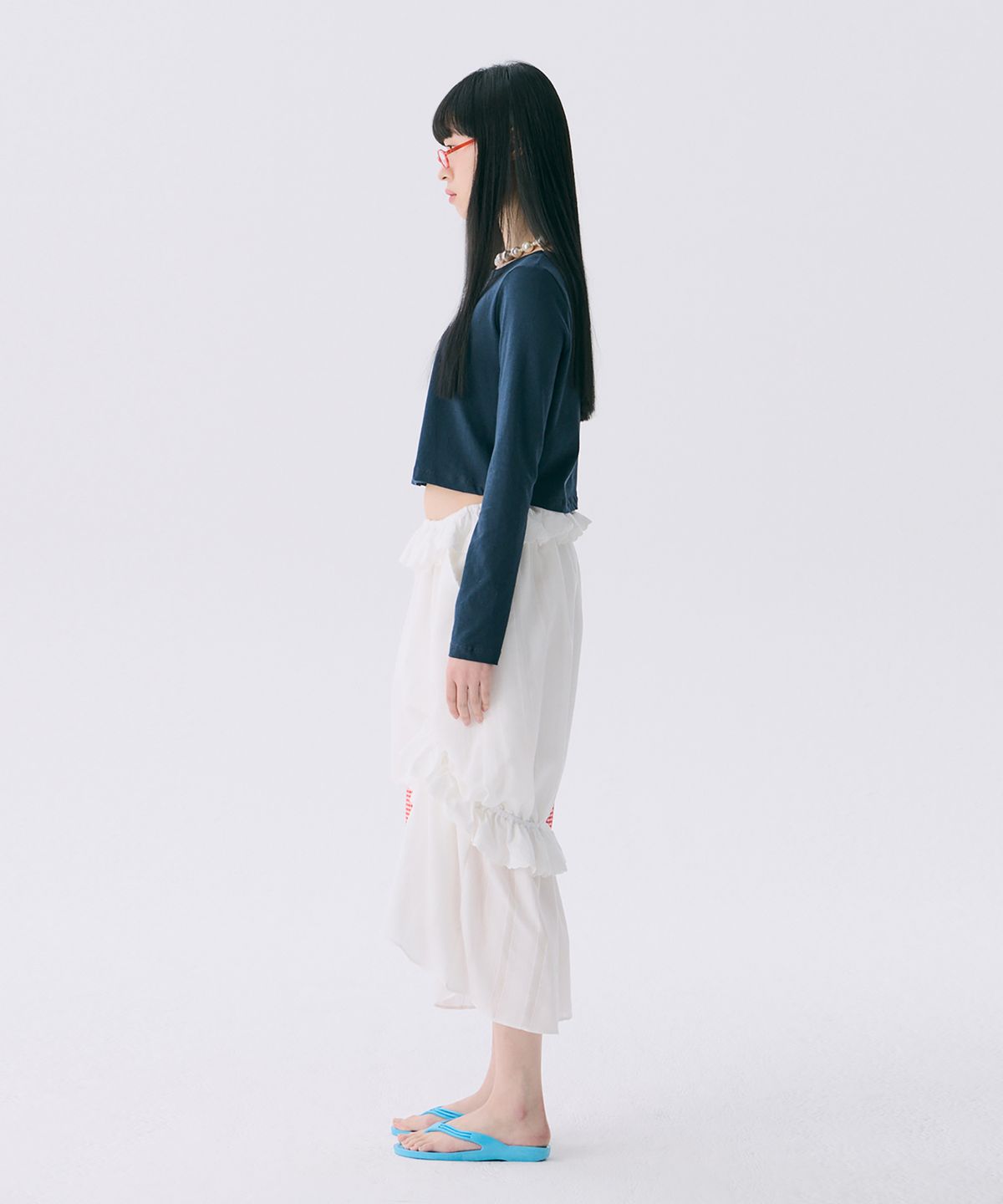 준준스페이스(JUNEJUNE SPACE) VOL12. Frill Long Skirt_White(VOL12. 프릴롱스커트_화이트