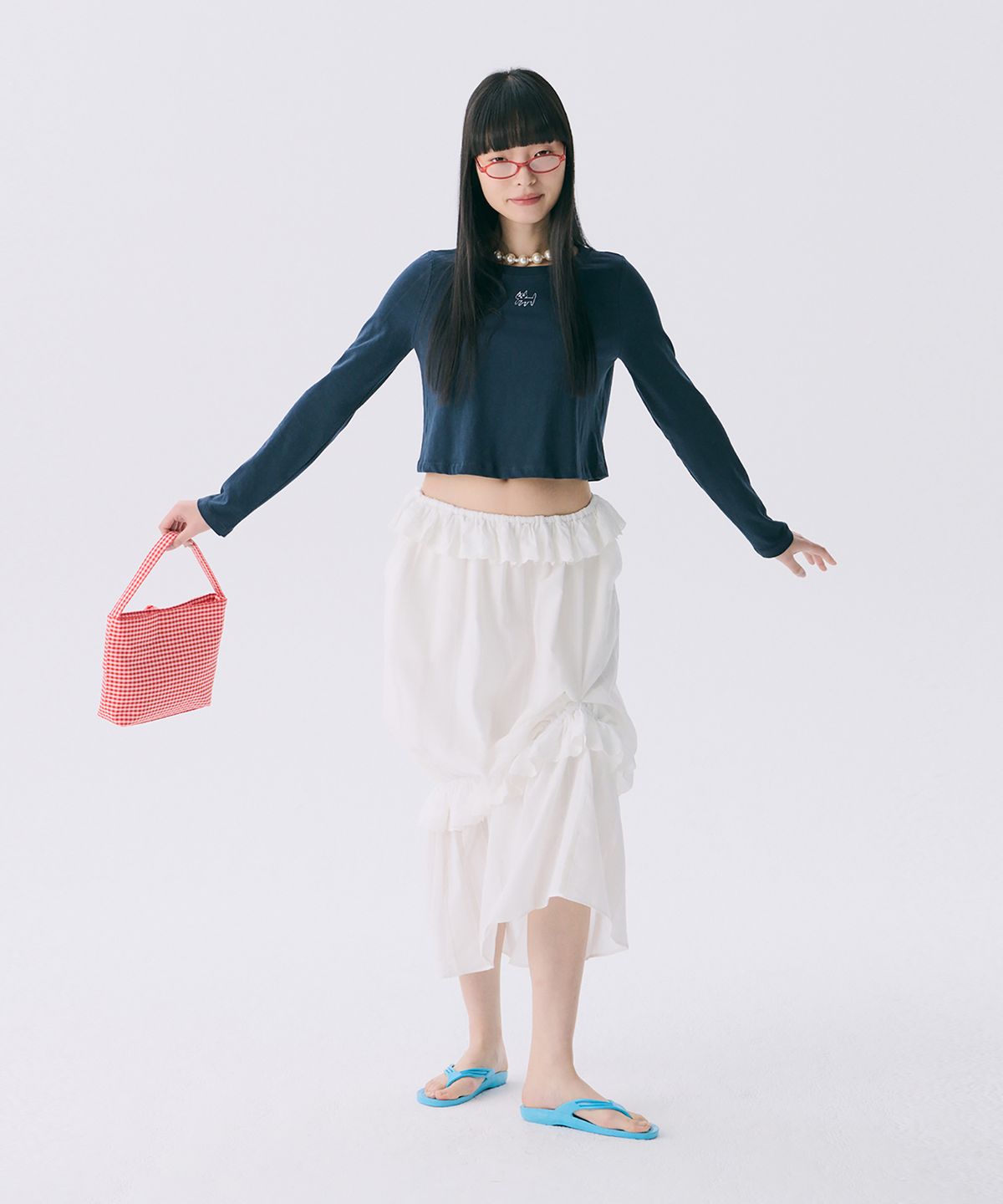 준준스페이스(JUNEJUNE SPACE) VOL12. Frill Long Skirt_White(VOL12. 프릴롱스커트_화이트