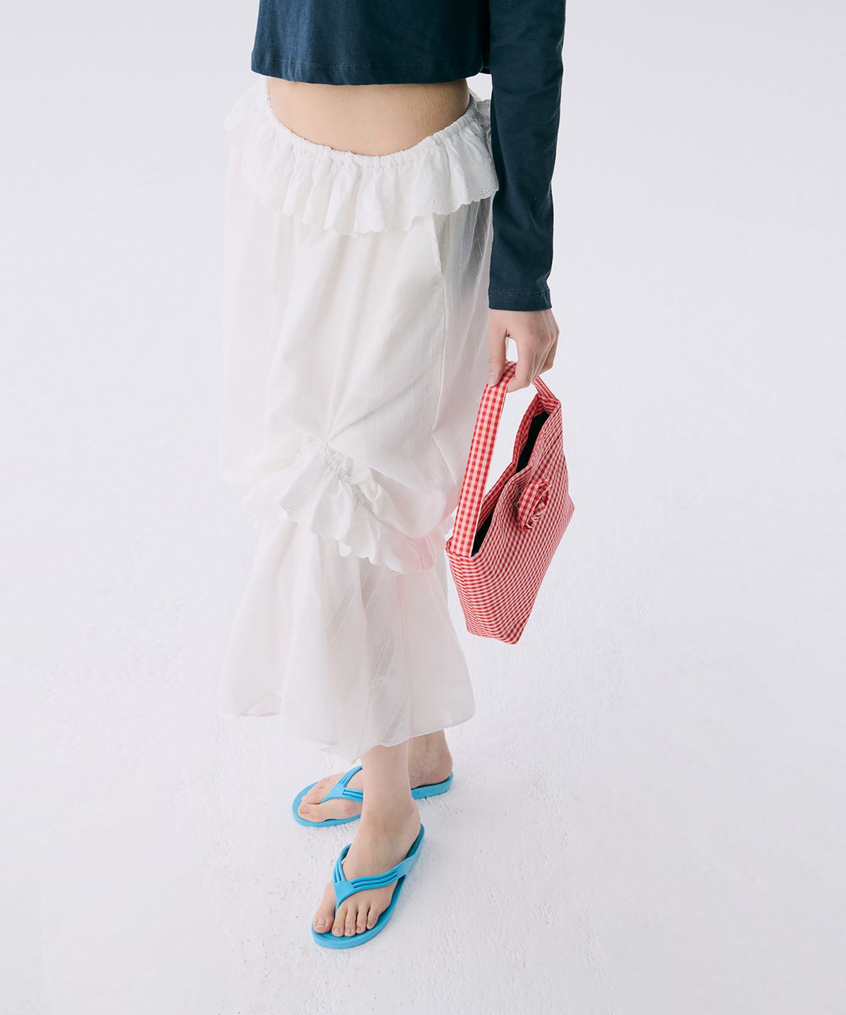 준준스페이스(JUNEJUNE SPACE) VOL12. Frill Long Skirt_White(VOL12. 프릴롱스커트_화이트