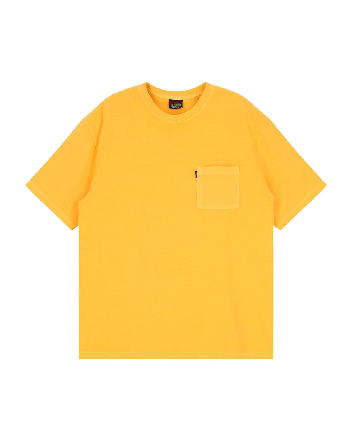 애프터매스(AFTERMATH) STAIN GRAPHIC TEE (YELLOW)