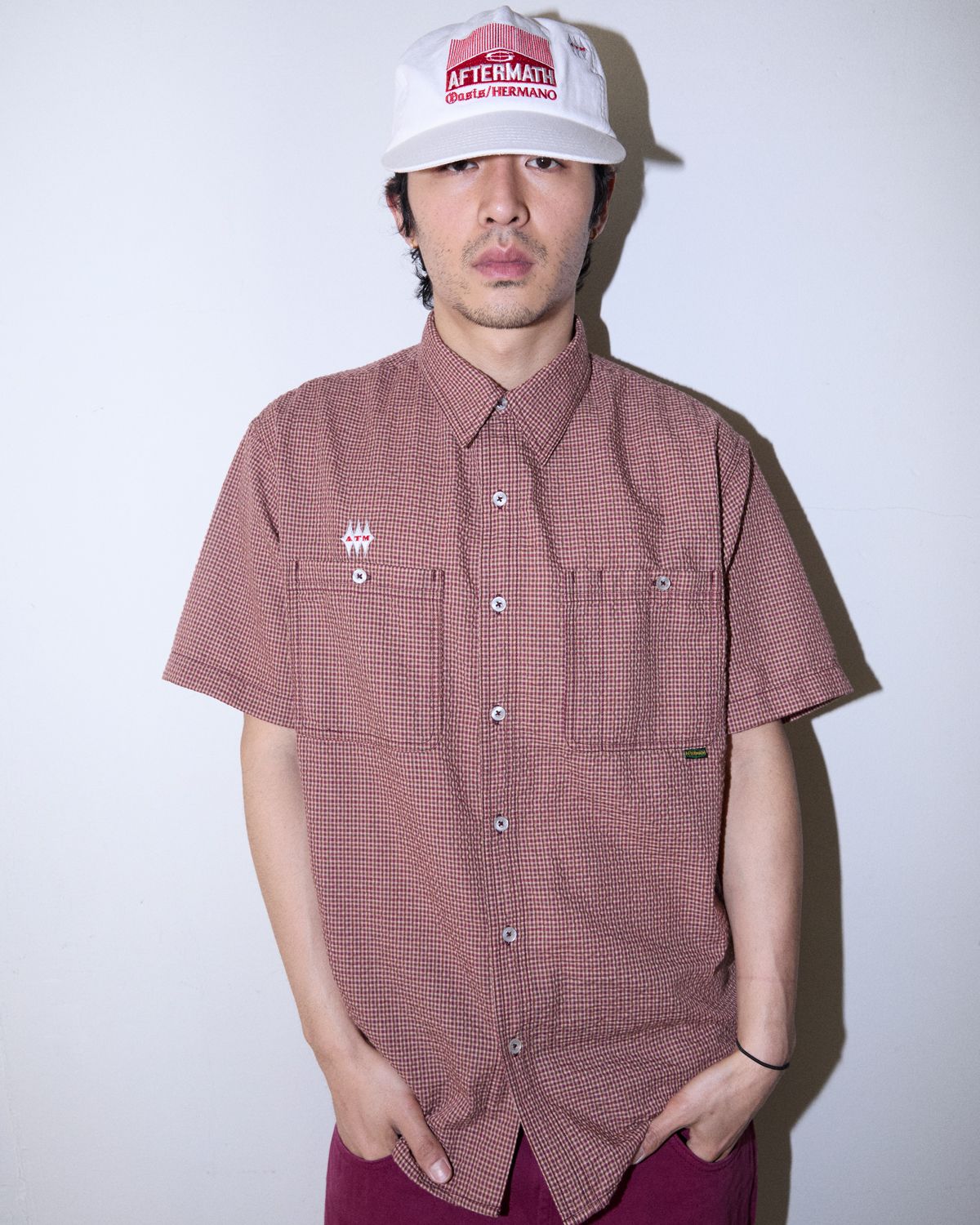 애프터매스(AFTERMATH) CHECK SHIRT (RED)