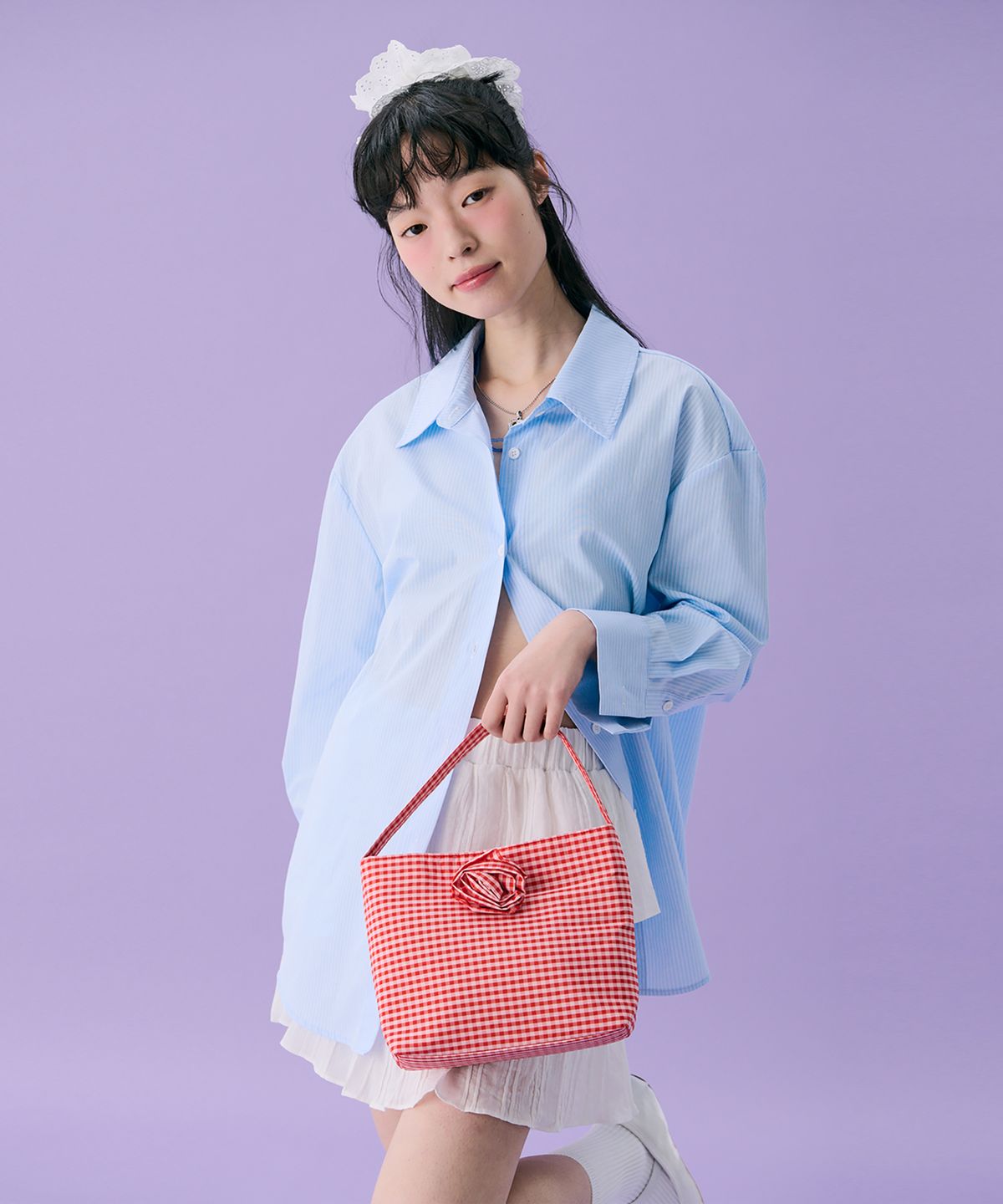 준준스페이스(JUNEJUNE SPACE) VOL12. 25 ROSE BAG_Red(  VOL12. 25 로즈백_레드)