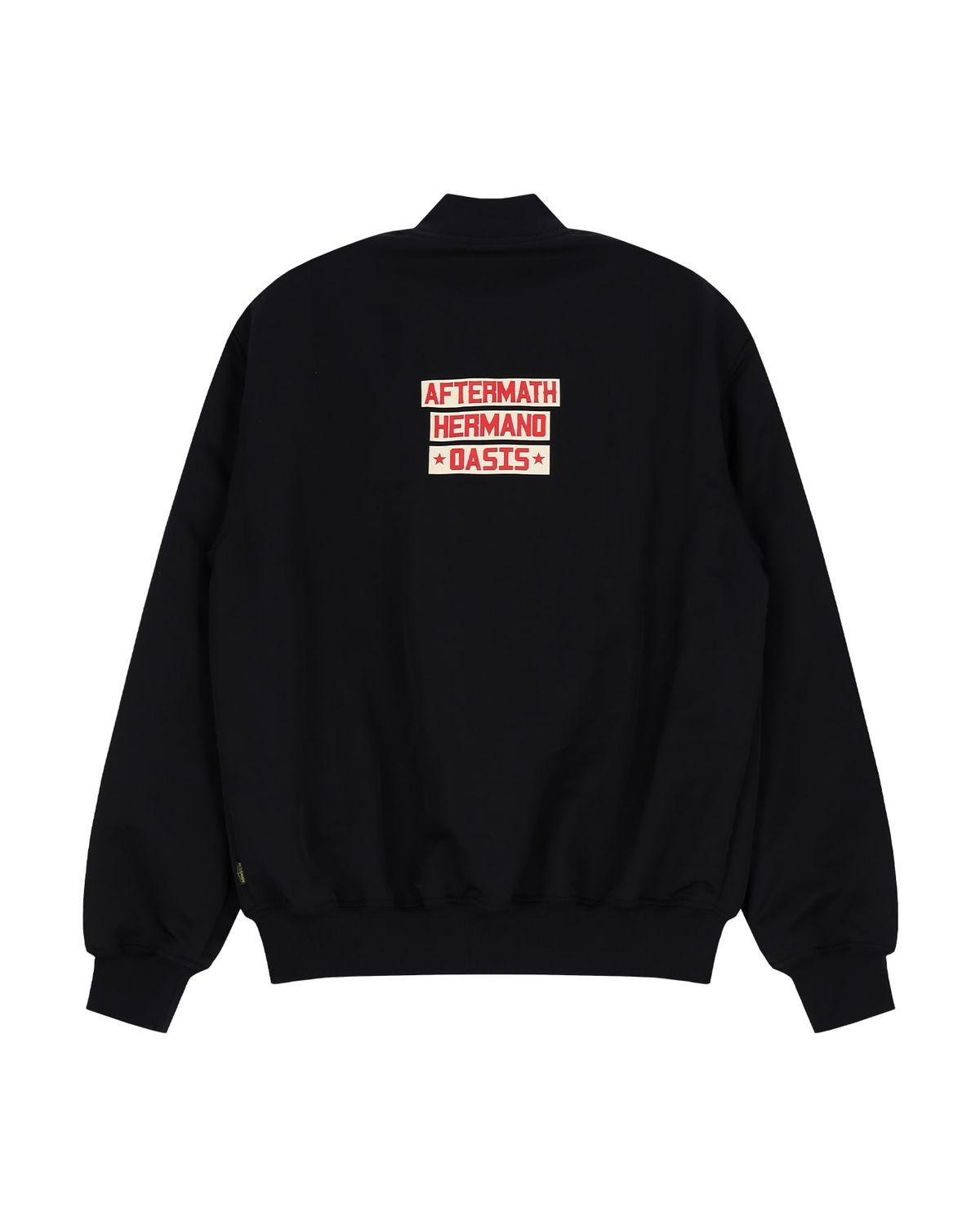 애프터매스(AFTERMATH) ATM LOGO VARSITY JACKET (BLACK)