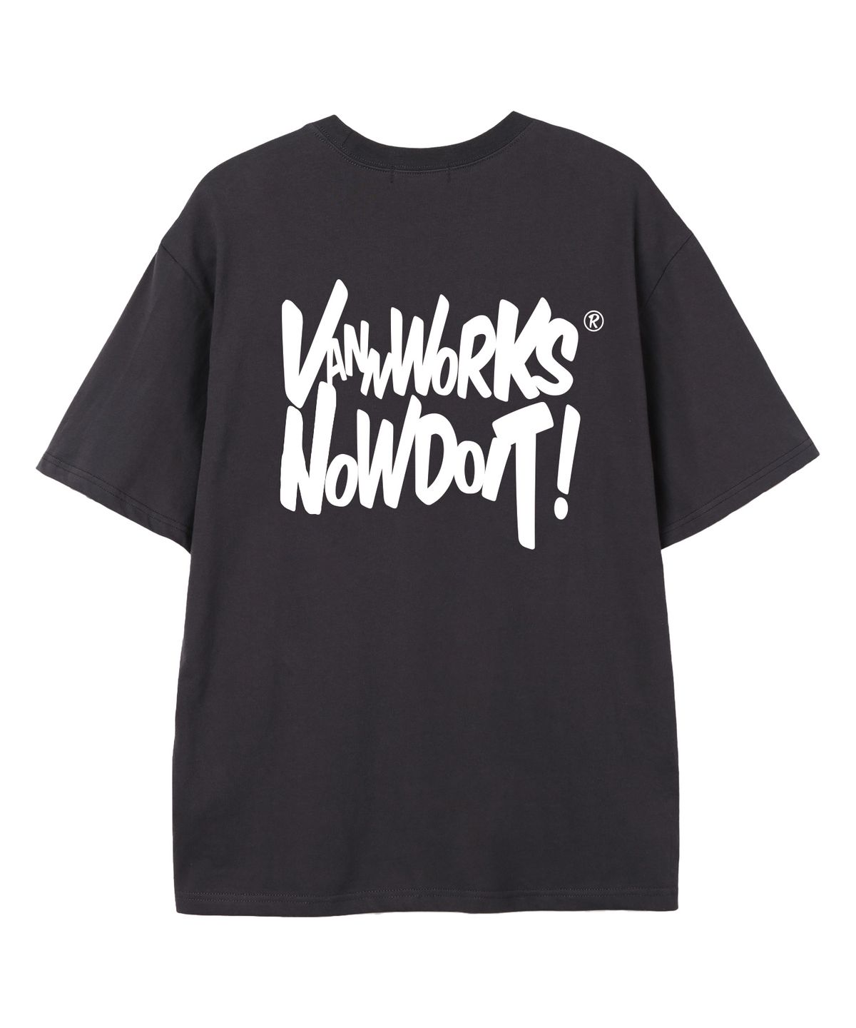 밴웍스(VANNWORKS) NOW DOIT 오버핏 반팔 티셔츠 (VS0119) 차콜