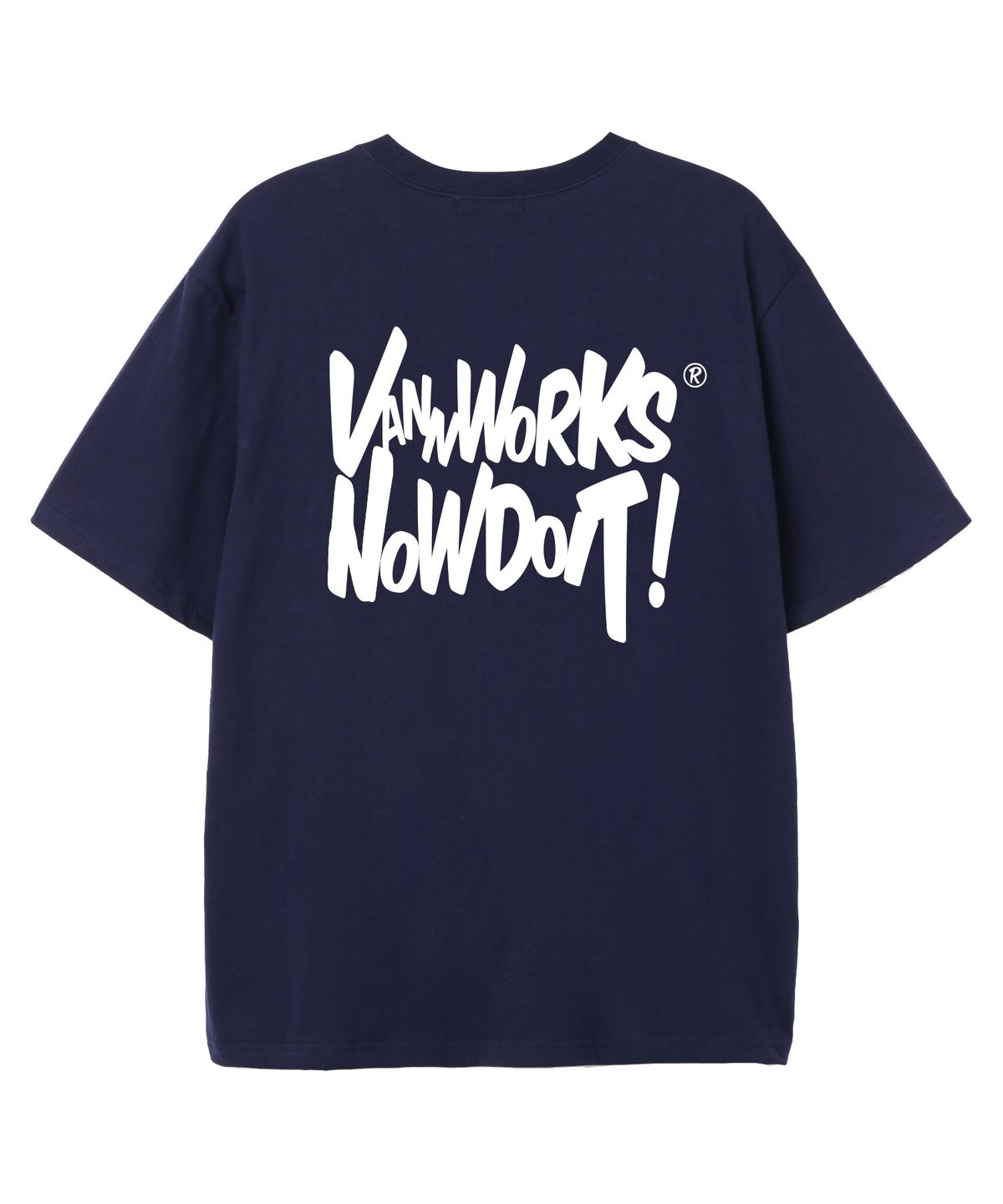 밴웍스(VANNWORKS) NOW DOIT 오버핏 반팔 티셔츠 (VS0119) 네이비